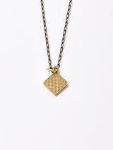 【2色展開】 インゴットモチーフ ネックレス ゴールド