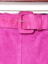 ベルト付き カラースエードスカート