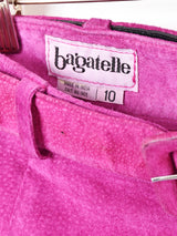 ベルト付き カラースエードスカート