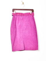 ベルト付き カラースエードスカート