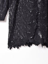 パワーショルダー レースカーディガン