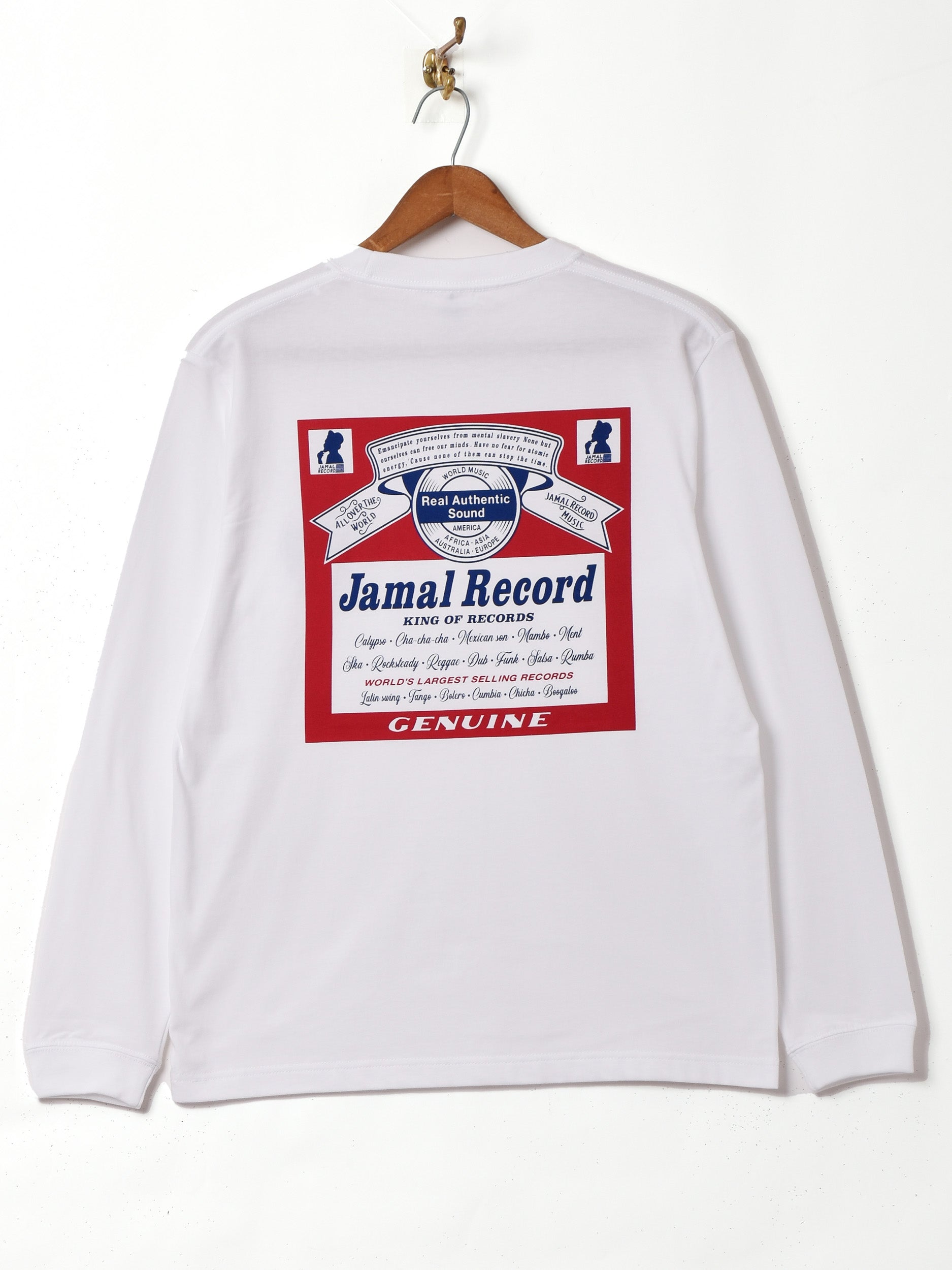 【2色展開】 ロングスリーブTシャツ 【Jamal Record】