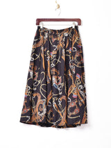 ベルト柄 フレアスカート
