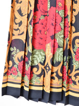 総柄 プリーツスカート