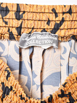 総柄 プリーツスカート