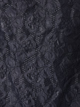 ボウタイ 長袖 レースブラウス