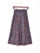 ペイズリー柄 フレアスカート