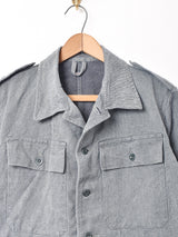 スイス軍 グリーンデニム ワークジャケット