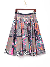 パッチワーク柄 サーキュラースカート