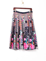 パッチワーク柄 サーキュラースカート