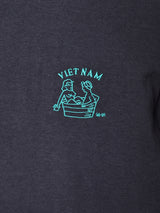 【2色展開】 ロングスリーブ刺繍Tシャツ 【Vietnam】