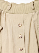 フロントオープン フレアスカート