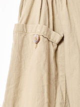 フロントオープン フレアスカート