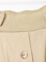 フロントオープン フレアスカート