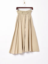 フロントオープン フレアスカート