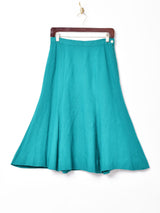 グリーン フレアスカート