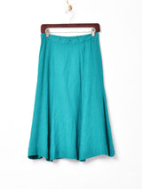 グリーン フレアスカート