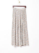 ランダムプリーツ 小花柄スカート