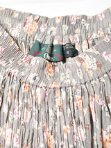 ランダムプリーツ 小花柄スカート