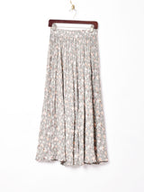 ランダムプリーツ 小花柄スカート