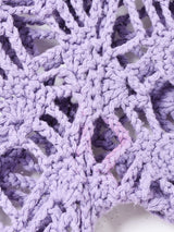 5分袖 クロシェカーディガン