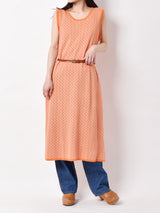 【2色展開】Meridian 総柄 スリーブレスワンピース