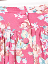 LauraAshley 花柄 フロントオープンスカート