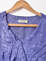 【3色展開】Emerald Motel 織り柄 ビッグフリルブラウス