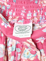 LauraAshley 花柄 フロントオープンスカート