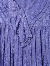 【3色展開】Emerald Motel 織り柄 ビッグフリルブラウス