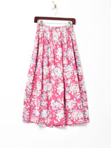 LauraAshley 花柄 フロントオープンスカート