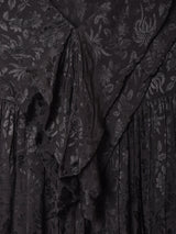 【3色展開】Emerald Motel 織り柄 ビッグフリルブラウス