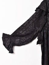 【3色展開】Emerald Motel 織り柄 ビッグフリルブラウス