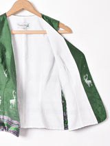 シカ柄 デザインベスト