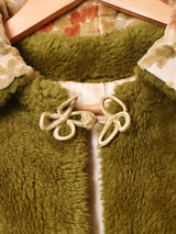 ヴィンテージ ゴブラン 花柄 ケープコート