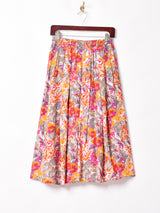 花柄 ロングスカート