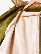 ヴィンテージ ゴブラン 花柄 ケープコート