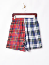 アメリカ製 チェック柄 クレイジーパターン ショートパンツ