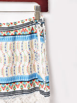 花柄 ティアードスカート