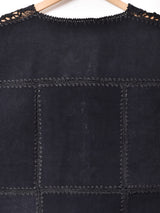 トグルボタン パッチワーク スエードベスト