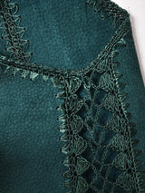 パッチワーク スエードベスト