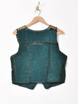 パッチワーク スエードベスト