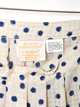 アメリカ製 ドット柄 タックスカート