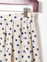 アメリカ製 ドット柄 タックスカート