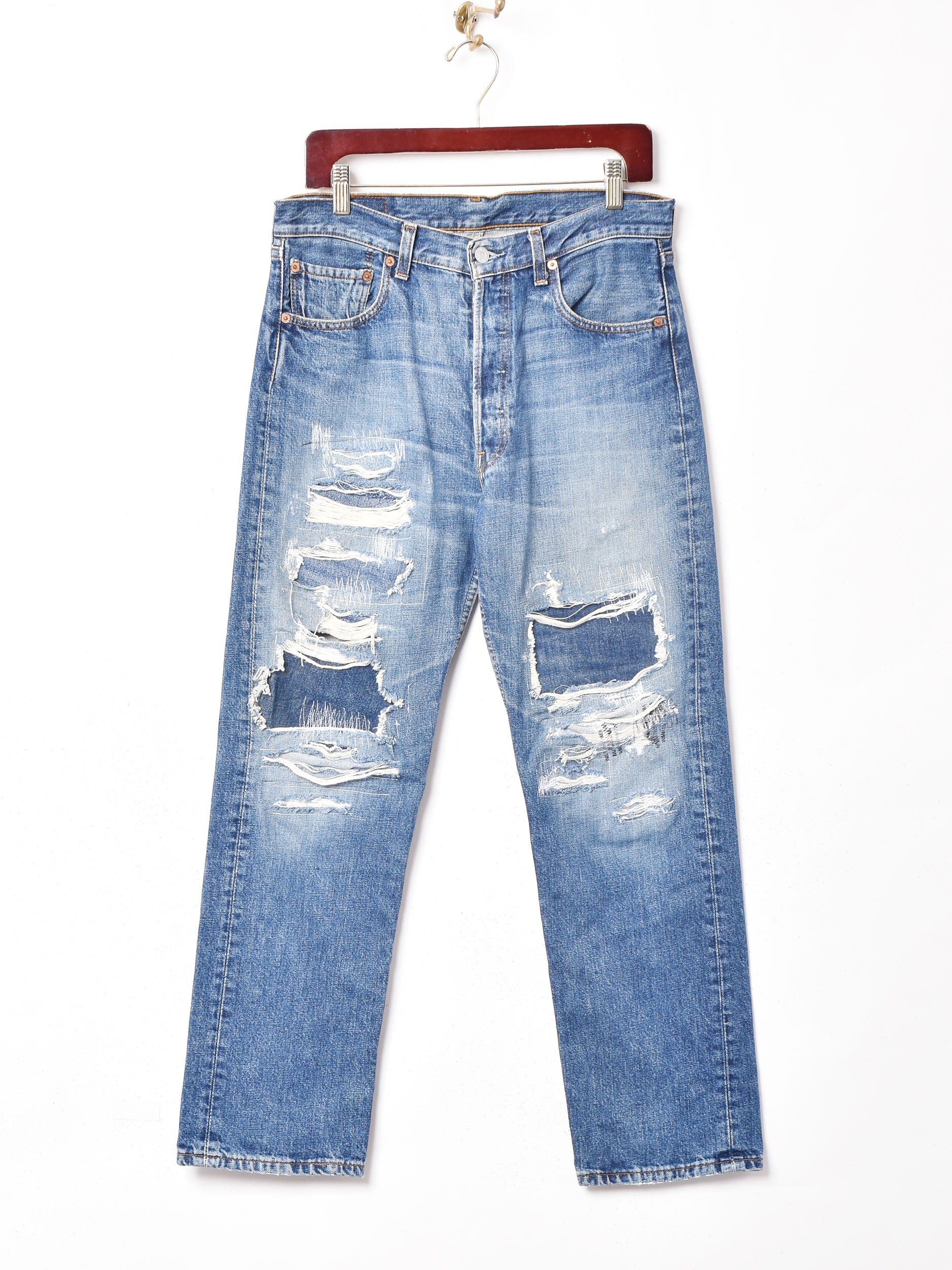 リメイク 80〜90's スペイン製 Levi's 501 デニムパンツ W33