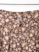 小花柄 ティアードデザイン フレアスカート