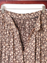 小花柄 ティアードデザイン フレアスカート