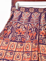 エスニック柄 ラップスカート