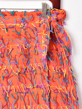 グアテマラ製 マルチカラーデザイン ラップスカート