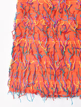 グアテマラ製 マルチカラーデザイン ラップスカート